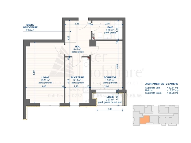 Apartament 2 camere - Nicolina