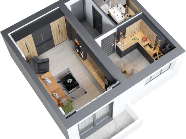 Apartament 2 camere - Podu Ros