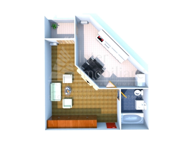 Apartament 2 camere - Podul de Fier